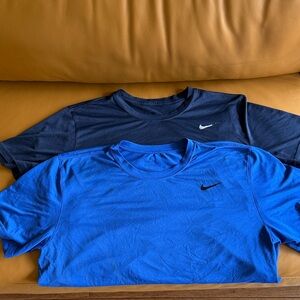 Nike Dual Pack: Royal Blue and Midnight Blue Tees